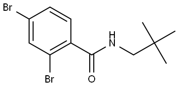 2,4-Dibromo-N-(2,2-dimethylpropyl)benzamide Structure