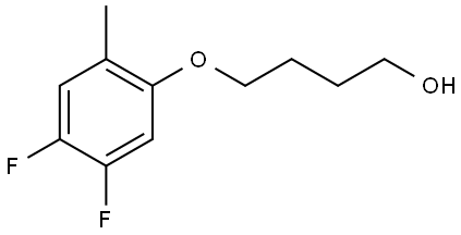 4-(4,5-Difluoro-2-methylphenoxy)-1-butanol Structure