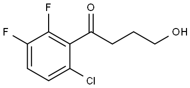 1-(6-Chloro-2,3-difluorophenyl)-4-hydroxy-1-butanone Structure