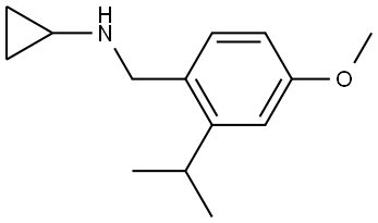 N-Cyclopropyl-4-methoxy-2-(1-methylethyl)benzenemethanamine Structure