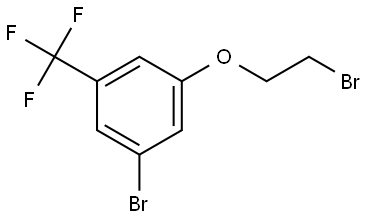 1-bromo-3-(2-bromoethoxy)-5-(trifluoromethyl)benzene Structure