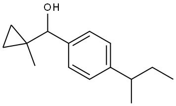 α-(1-Methylcyclopropyl)-4-(1-methylpropyl)benzenemethanol Structure