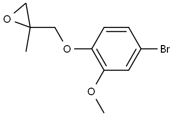 2-[(4-Bromo-2-methoxyphenoxy)methyl]-2-methyloxirane Structure