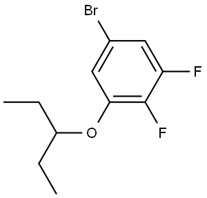 5-Bromo-1-(1-ethylpropoxy)-2,3-difluorobenzene Structure