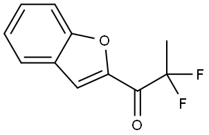 1-(2-Benzofuranyl)-2,2-difluoro-1-propanone Structure