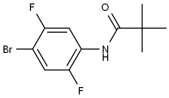 N-(4-bromo-2,5-difluorophenyl)pivalamide Structure