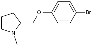 2-[(4-bromophenoxy)methyl]-1-methylpyrrolidine Structure