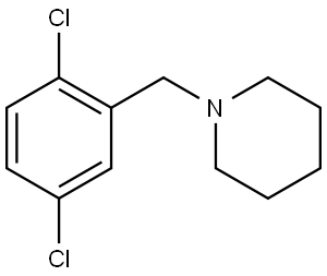 1-[(2,5-Dichlorophenyl)methyl]piperidine Structure