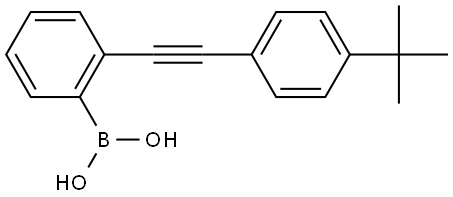 B-[2-[2-[4-(1,1-Dimethylethyl)phenyl]ethynyl]phenyl]boronic acid Structure