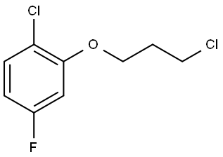 1-Chloro-2-(3-chloropropoxy)-4-fluorobenzene Structure