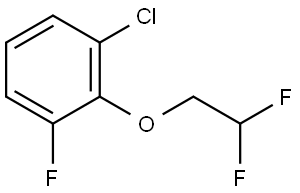 1-chloro-2-(2,2-difluoroethoxy)-3-fluorobenzene Structure