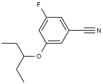 3-(1-Ethylpropoxy)-5-fluorobenzonitrile Structure