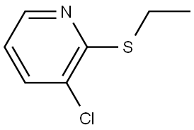 3-chloro-2-(ethylthio)pyridine Structure