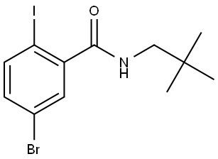 5-Bromo-N-(2,2-dimethylpropyl)-2-iodobenzamide Structure