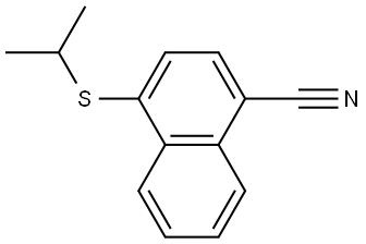 4-[(1-Methylethyl)thio]-1-naphthalenecarbonitrile Structure