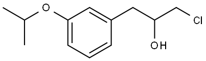 α-(Chloromethyl)-3-(1-methylethoxy)benzeneethanol Structure