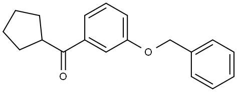 Cyclopentyl[3-(phenylmethoxy)phenyl]methanone Structure