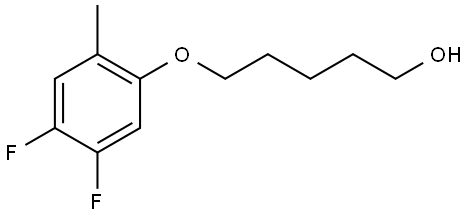 5-(4,5-Difluoro-2-methylphenoxy)-1-pentanol Structure