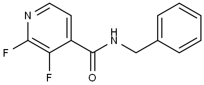 2,3-Difluoro-N-(phenylmethyl)-4-pyridinecarboxamide Structure