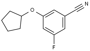 3-(Cyclopentyloxy)-5-fluorobenzonitrile Structure