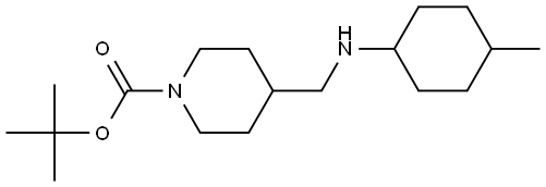 tert-butyl 4-(((4-methylcyclohexyl)amino)methyl)piperidine-1-carboxylate Structure