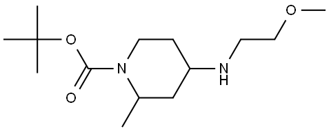 tert-butyl 4-((2-methoxyethyl)amino)-2-methylpiperidine-1-carboxylate Structure