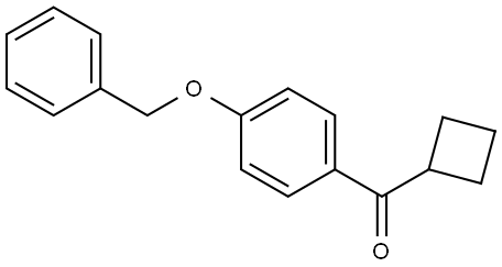 Cyclobutyl[4-(phenylmethoxy)phenyl]methanone Structure