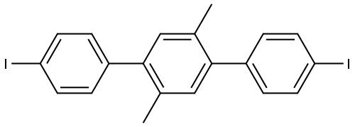 4,4''-diiodo-2',5'-dimethyl-1,1':4',1''-terphenyl Structure