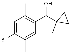 4-Bromo-2,5-dimethyl-α-(1-methylcyclopropyl)benzenemethanol Structure