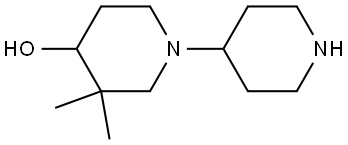 3',3'-dimethyl-[1,4'-bipiperidin]-4-ol Structure