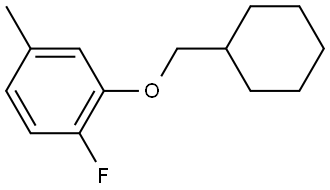 2-(Cyclohexylmethoxy)-1-fluoro-4-methylbenzene Structure