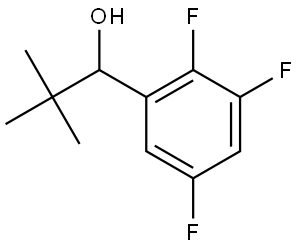 α-(1,1-Dimethylethyl)-2,3,5-trifluorobenzenemethanol Structure