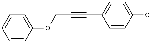 1-Chloro-4-(3-phenoxy-1-propyn-1-yl)benzene Structure