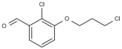 2-Chloro-3-(3-chloropropoxy)benzaldehyde Structure