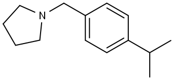 1-[[4-(1-Methylethyl)phenyl]methyl]pyrrolidine Structure