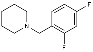 1-[(2,4-Difluorophenyl)methyl]piperidine Structure