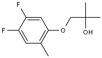 1-(4,5-Difluoro-2-methylphenoxy)-2-methyl-2-propanol Structure