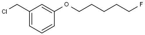 1-(chloromethyl)-3-((5-fluoropentyl)oxy)benzene Structure