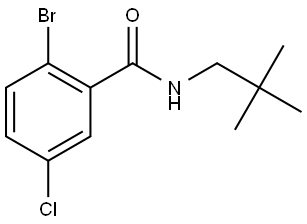 2-Bromo-5-chloro-N-(2,2-dimethylpropyl)benzamide 구조식 이미지