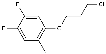 1-(3-Chloropropoxy)-4,5-difluoro-2-methylbenzene Structure