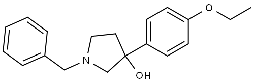 3-(4-Ethoxyphenyl)-1-(phenylmethyl)-3-pyrrolidinol Structure