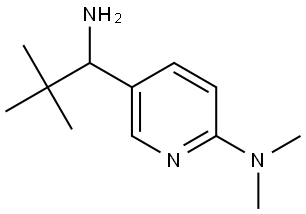 5-(1-AMINO-2,2-DIMETHYLPROPYL)-N,N-DIMETHYLPYRIDIN-2-AMINE Structure