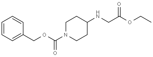 benzyl 4-((2-ethoxy-2-oxoethyl)amino)piperidine-1-carboxylate Structure