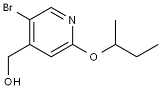 5-Bromo-2-(1-methylpropoxy)-4-pyridinemethanol Structure