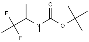 tert-butyl (2,2-difluoro-1-methylpropyl)carbamate Structure