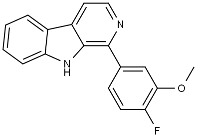 1-(4-Fluoro-3-methoxyphenyl)-9H-pyrido[3,4-b]indole Structure