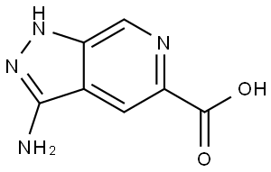 3-amino-1H-pyrazolo[3,4-c]pyridine-5-carboxylic acid 구조식 이미지