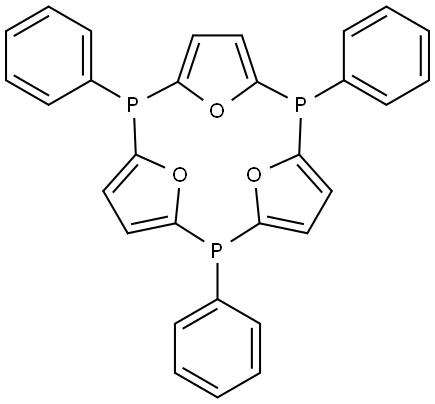 2,4,6-triphenyl-2,4,6-triphospha-1,3,5(2,5)-trifuranacyclohexaphane Structure