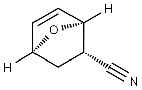 (1S,2S,4S)-7-oxa-bicyclo[2.2.1]hept-5-ene-2-carbonitrile Structure