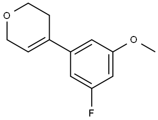 4-(3-Fluoro-5-methoxyphenyl)-3,6-dihydro-2H-pyran Structure